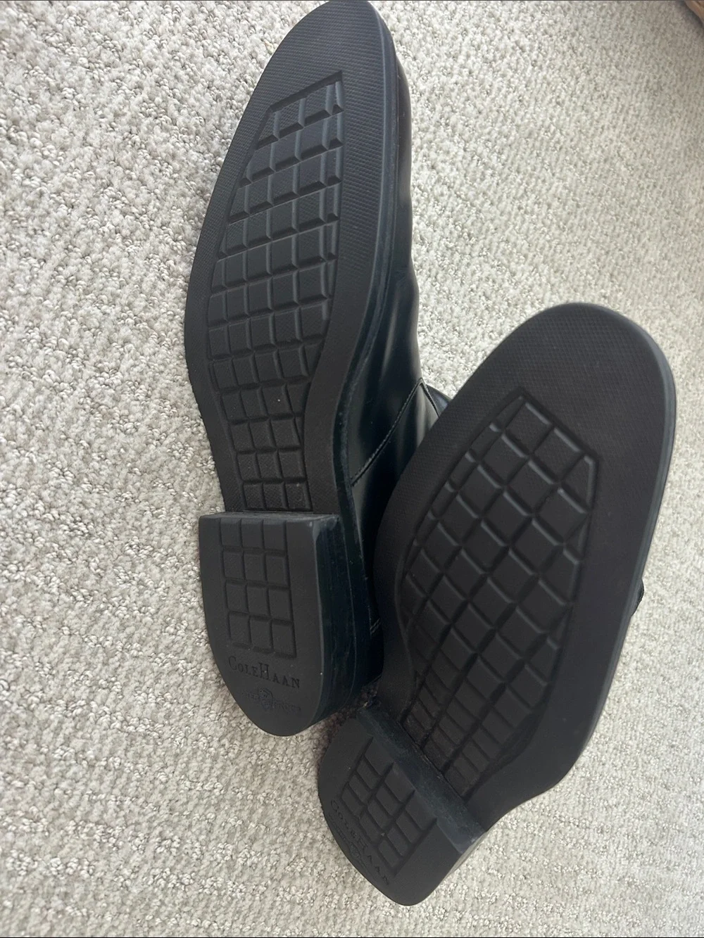 Cole Haan Men's Black Leather Chelsea Boots